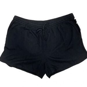 Universal Thread Sweat Shorts Womens Small S Black Rayon Blend Mid Rise Relaxed